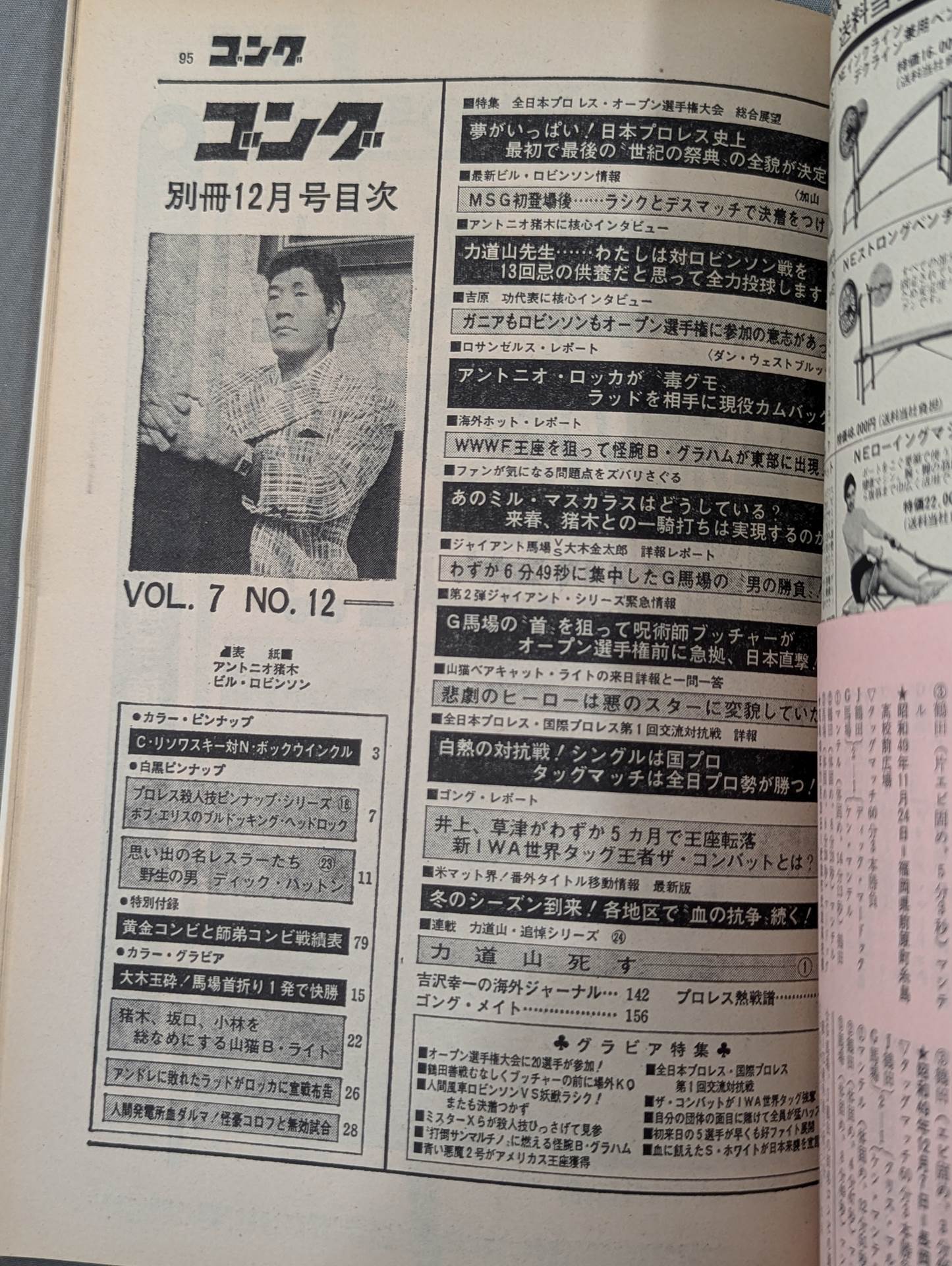 別冊ゴングVol.7 No.12 – 闘道館
