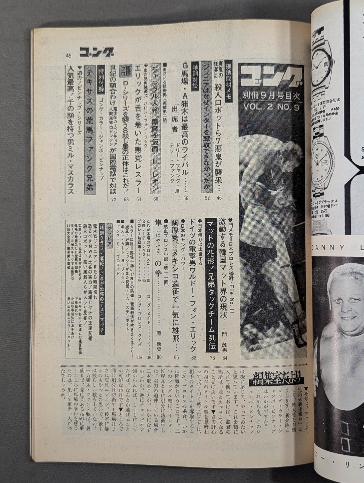別冊ゴングVol.2 No.9