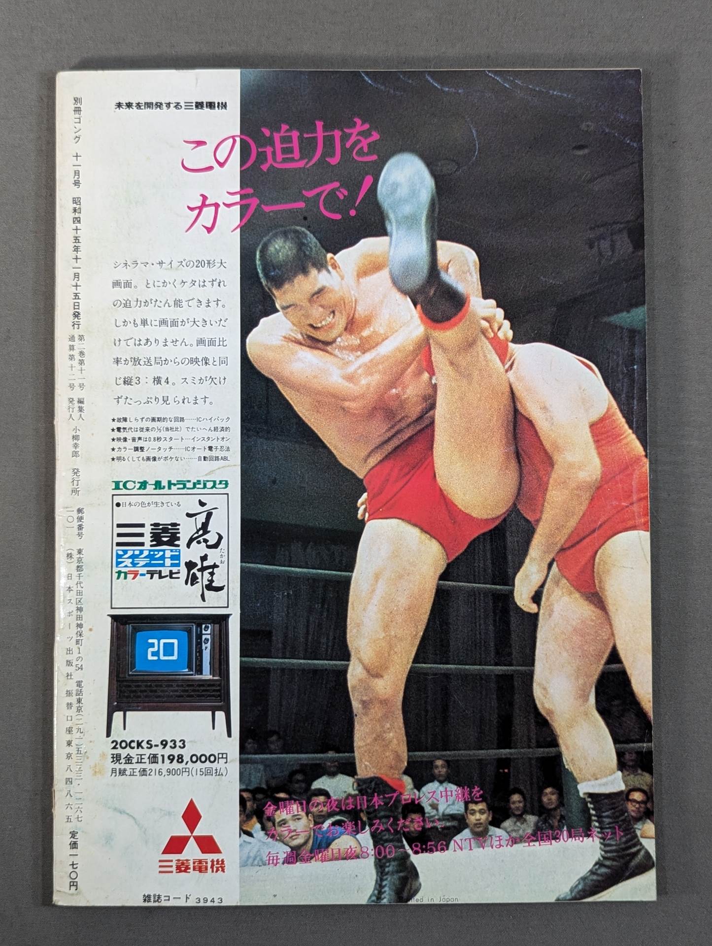別冊ゴング　セット2 別冊ゴングVol.2 No.11 – 闘道館