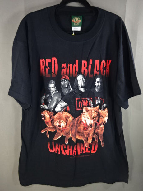 nWo(ウルフパック)「RED and BLACK UNCHAINED」フォトTシャツ