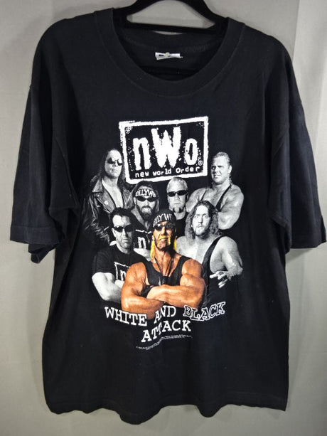 nWo「WHITE AND BLACK ATTACK」ピクチャー Tシャツ