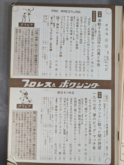 Pro Wrestling  & Boxing March 1967