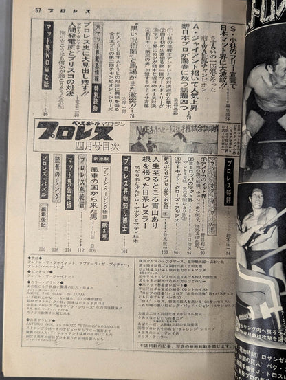 月刊プロレス 1974年4月号
