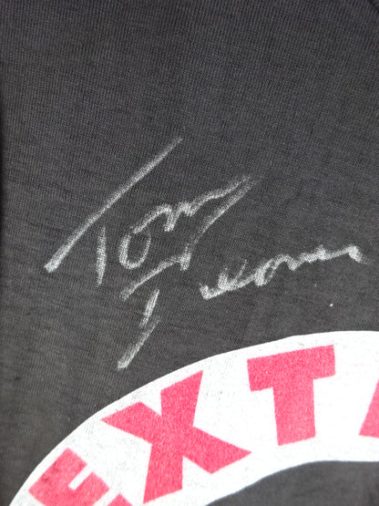 【Tommy Dreamer hand signed autograph】ECW Logo T-Shirt (6) (Black)