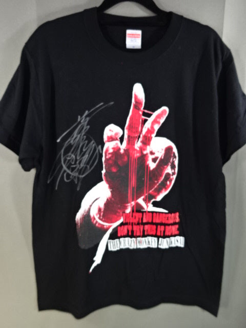 【直筆サイン入り】葛西純 VIOLENT AND DANGEROUS Tシャツ