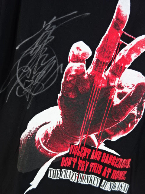 【直筆サイン入り】葛西純 VIOLENT AND DANGEROUS Tシャツ