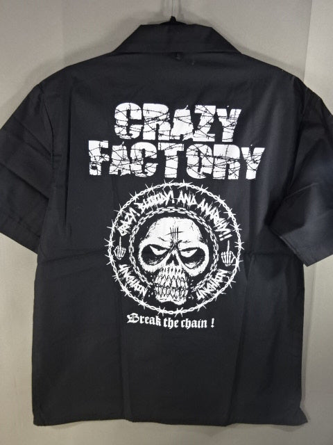 葛西純 CRAZY FACTORY×UNCHAIN オープンカラーシャツ