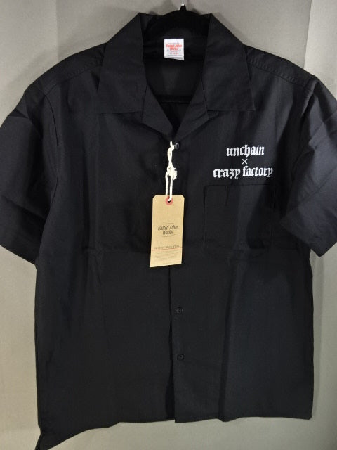 葛西純 CRAZY FACTORY×UNCHAIN オープンカラーシャツ