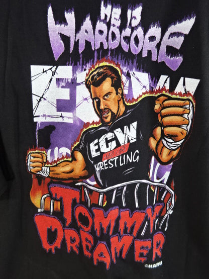 【hand signed autograph】 Tommy Dreamer HARU Illustration T-shirt (ECW)