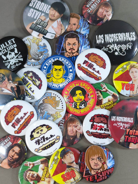New Japan Pro Wrestling  PinBack button  set