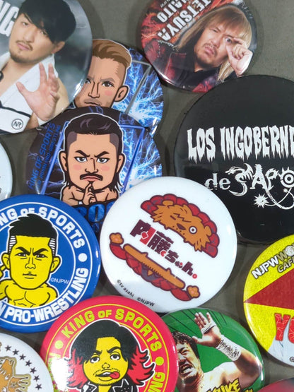 New Japan Pro Wrestling  PinBack button  set