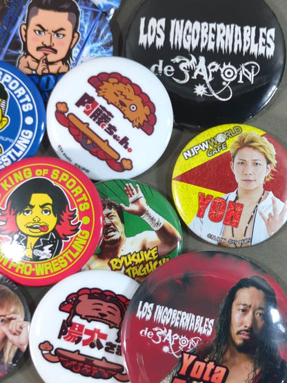 New Japan Pro Wrestling  PinBack button  set