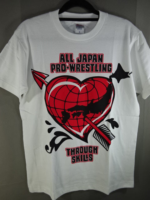 全日本プロレス×スルースキルズ コラボ Tシャツ①(ホワイト)
