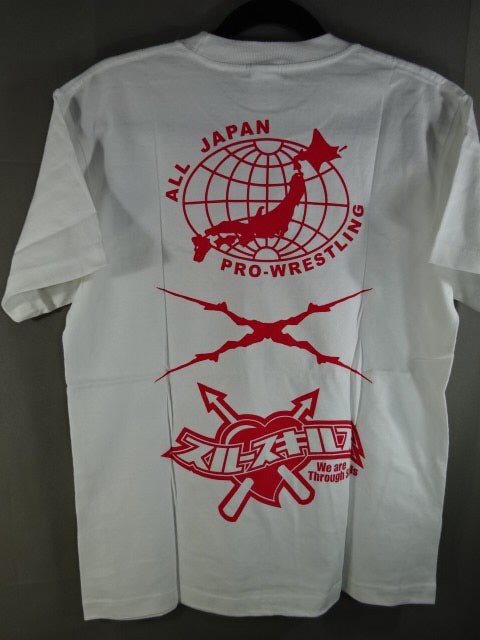 全日本プロレス×スルースキルズ コラボ Tシャツ①(ホワイト)
