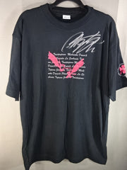 PATA 直筆サイン入り Tシャツ エックス 直筆サイン入り・Tシャツ X JAPAN WORLD TOUR Live