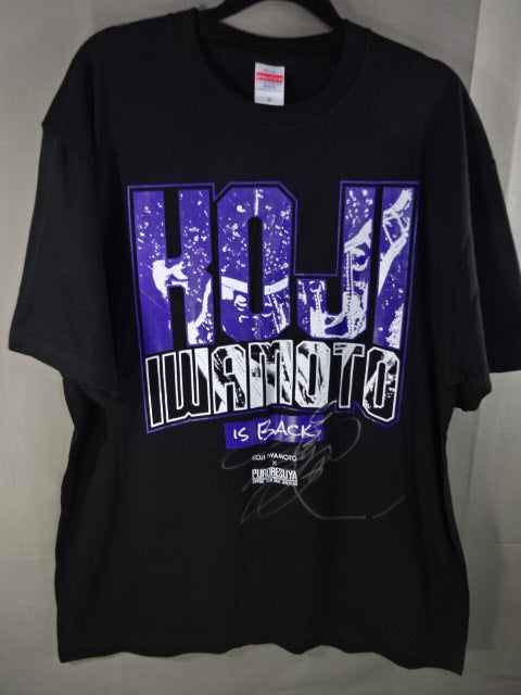 【hand signed autograph】 Koji Iwamoto × PURORESUYA T-shirt