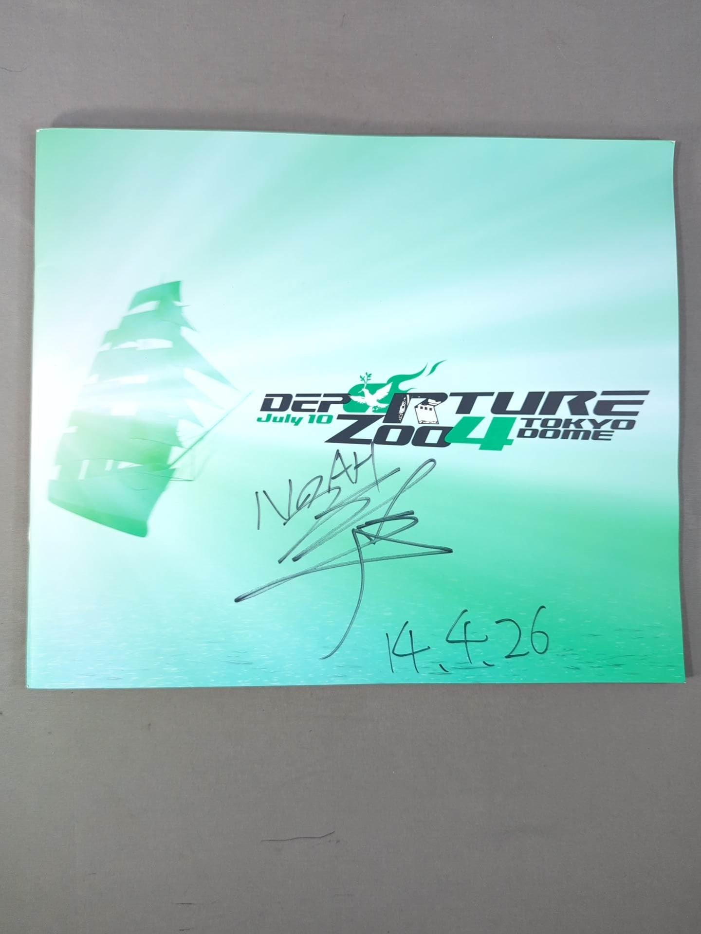 【熊野準 直筆サイン入り】DEPARTURE 2004 TOKYO DOME