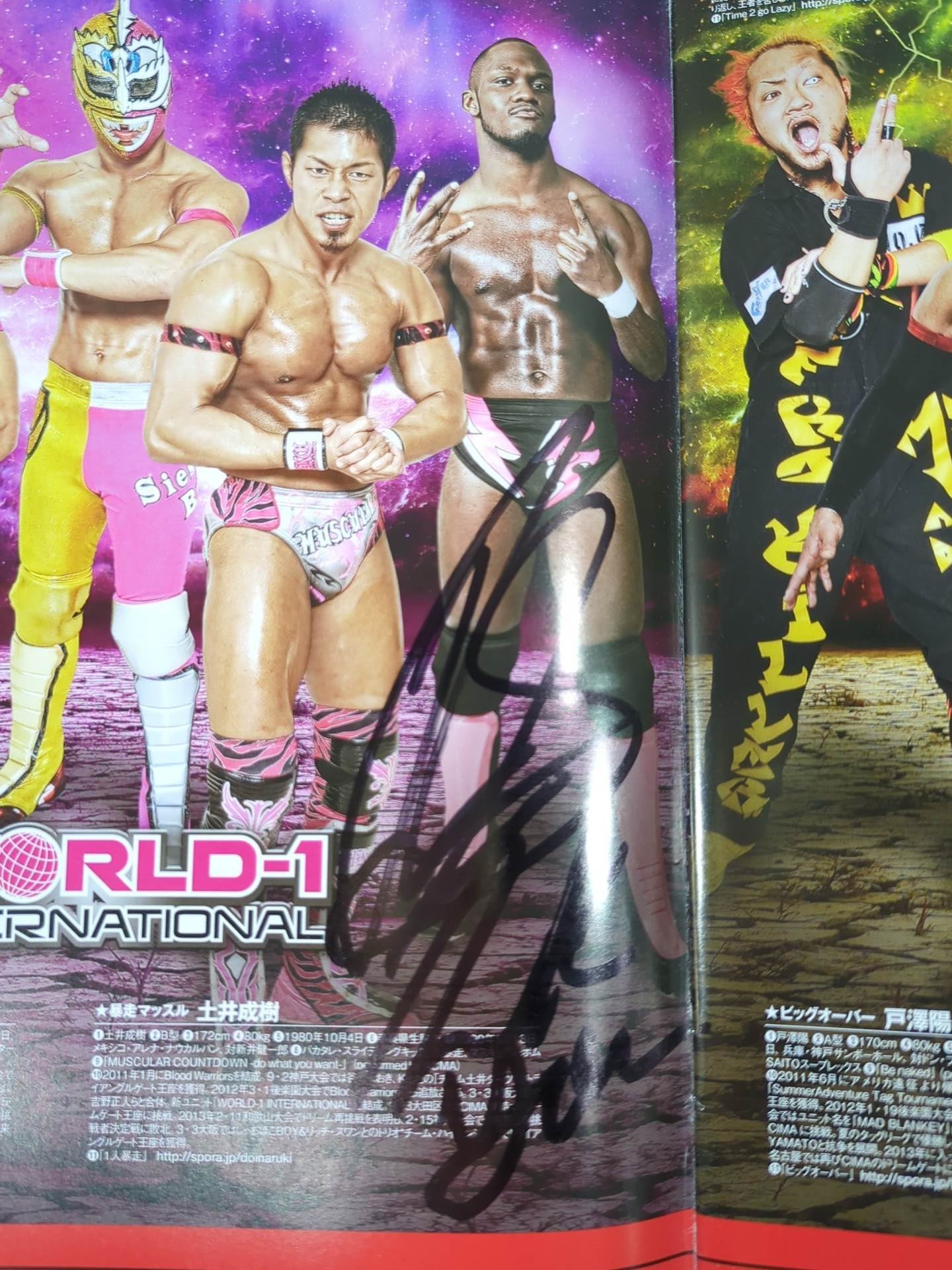 [8 fighters hand signed autograph 】2013 Dragon Gate Official Pamphlet Vol.30