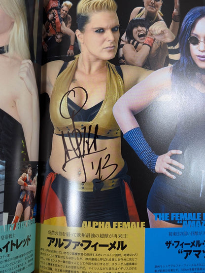 [Alpha Fimmel hand signed autograph ] STARDOM OFFICIAL GUIDE BOOK Vol.28