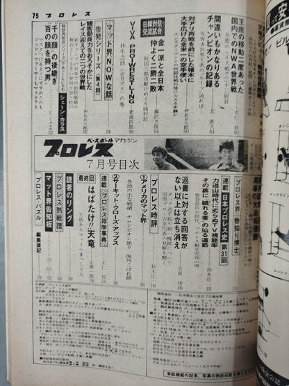 月刊プロレス 1977年7月号