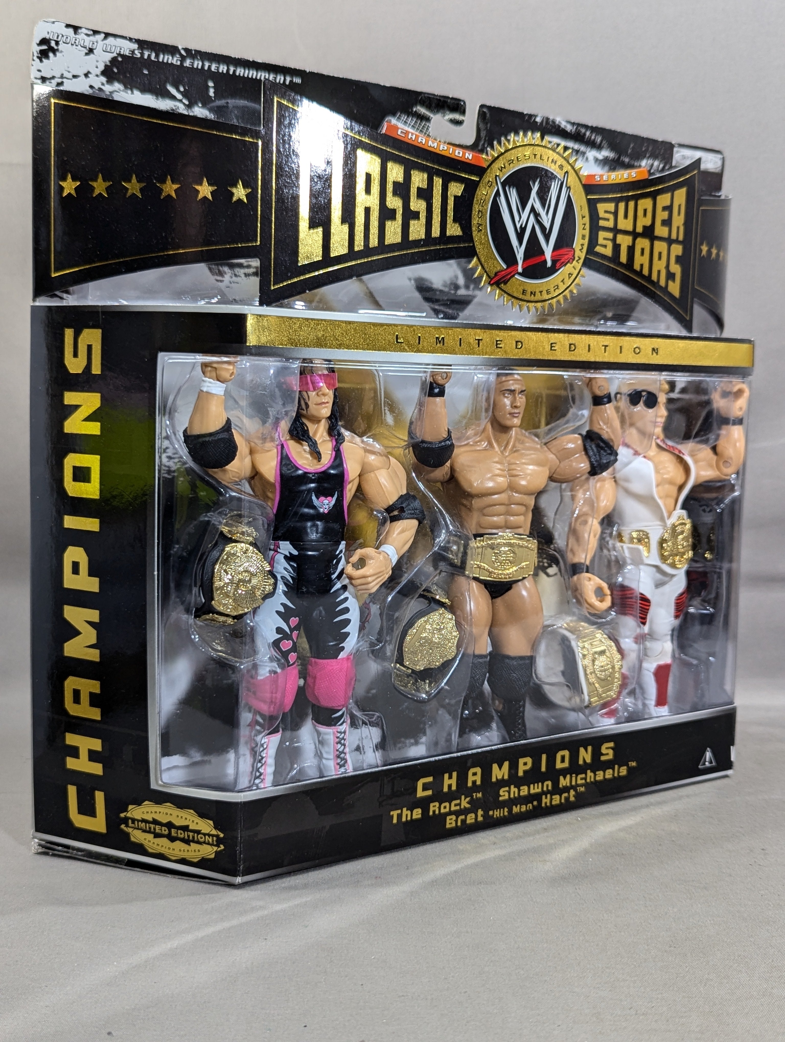 WWF スーパースターズ シリーズII ブレット・ハート ☆限定品☆ チャンピオンズ(ザ・ロック＆ショーン・マイケルズ