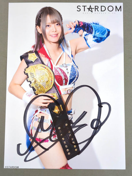 ★IWGP★ 岩谷麻優 直筆サイン入り スターダムポートレート(A-4)