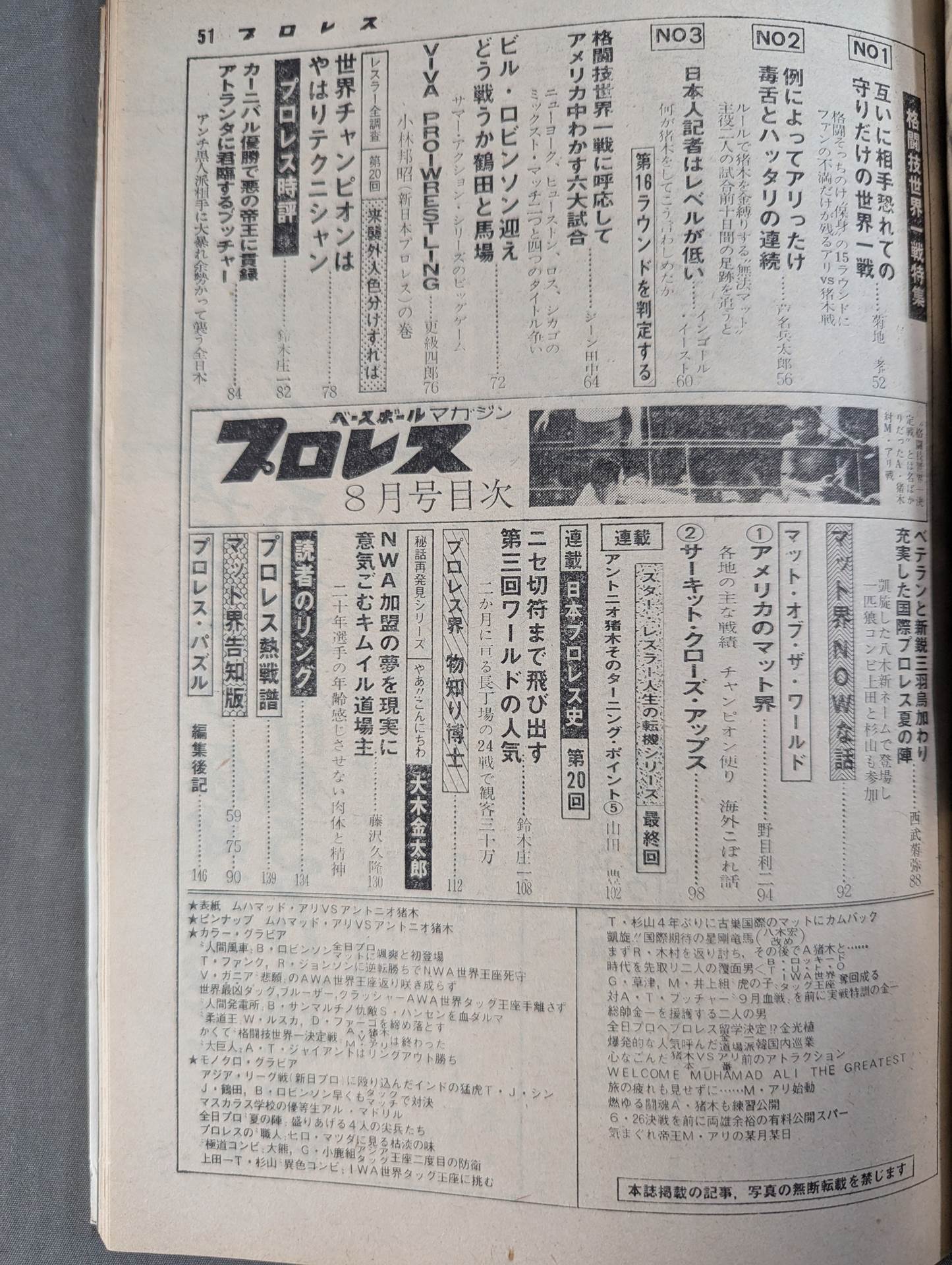月刊プロレス 1976年8月号 – 闘道館
