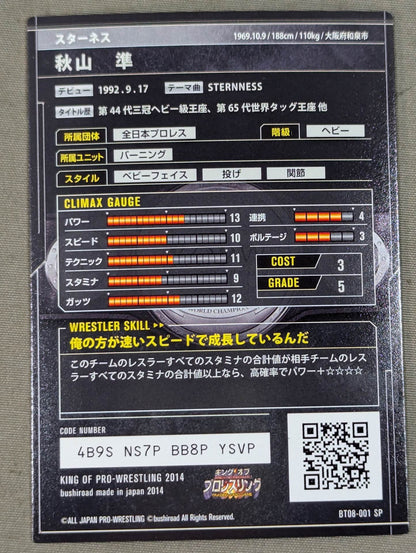 Jun Akiyama / Starness Foil Stamping Sign SP Card