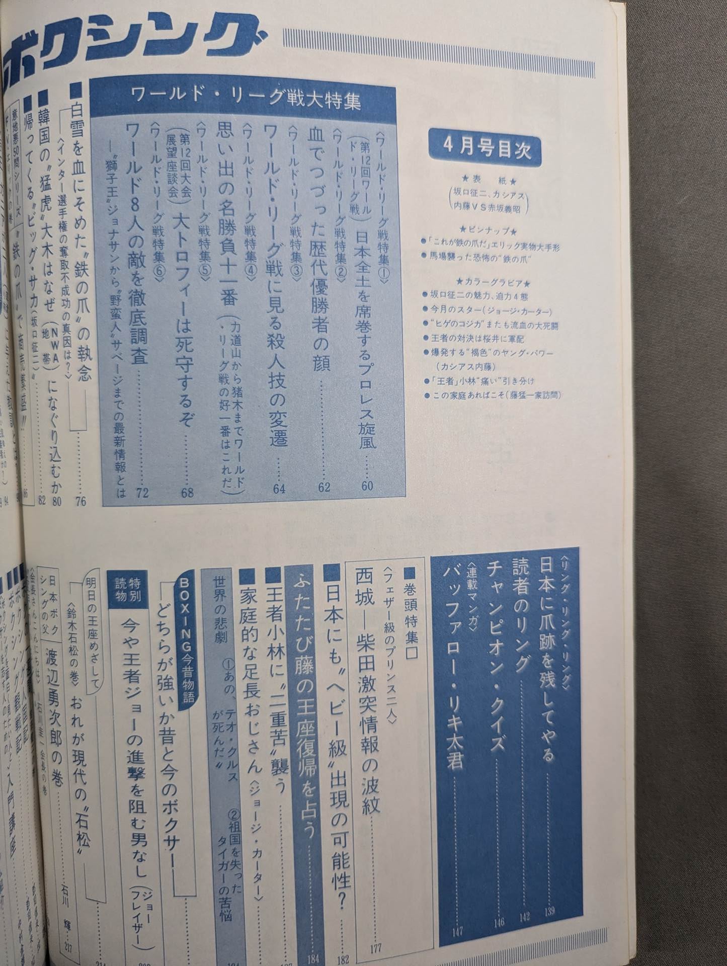 プロレス&ボクシング 1970年4月号