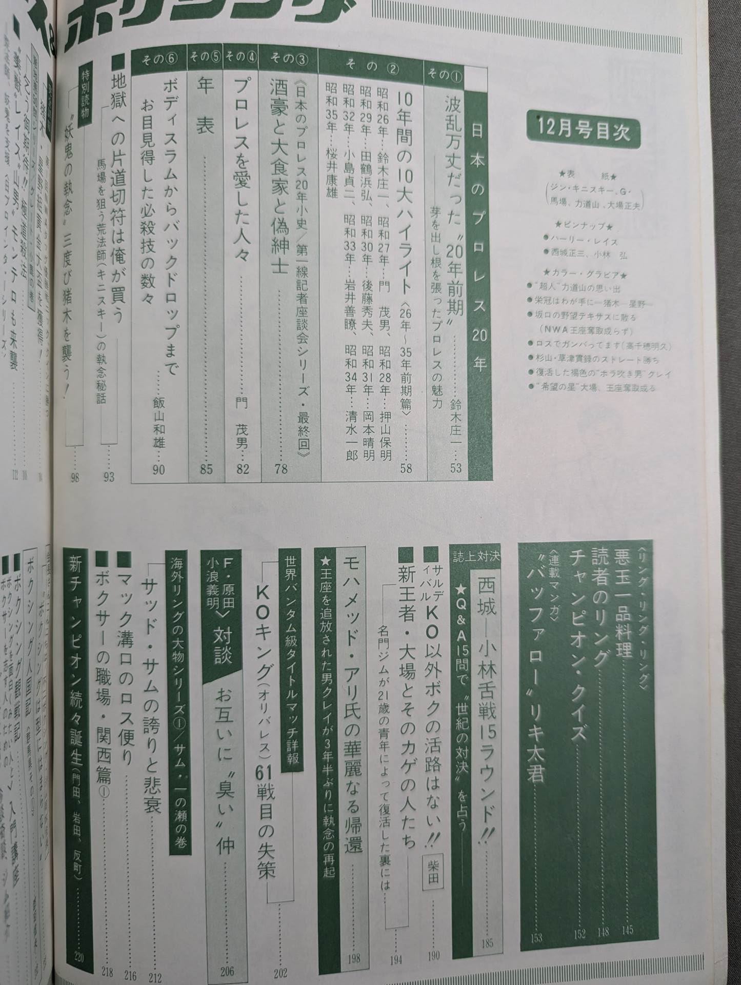 Pro Wrestling & Boxing December 1970 issue