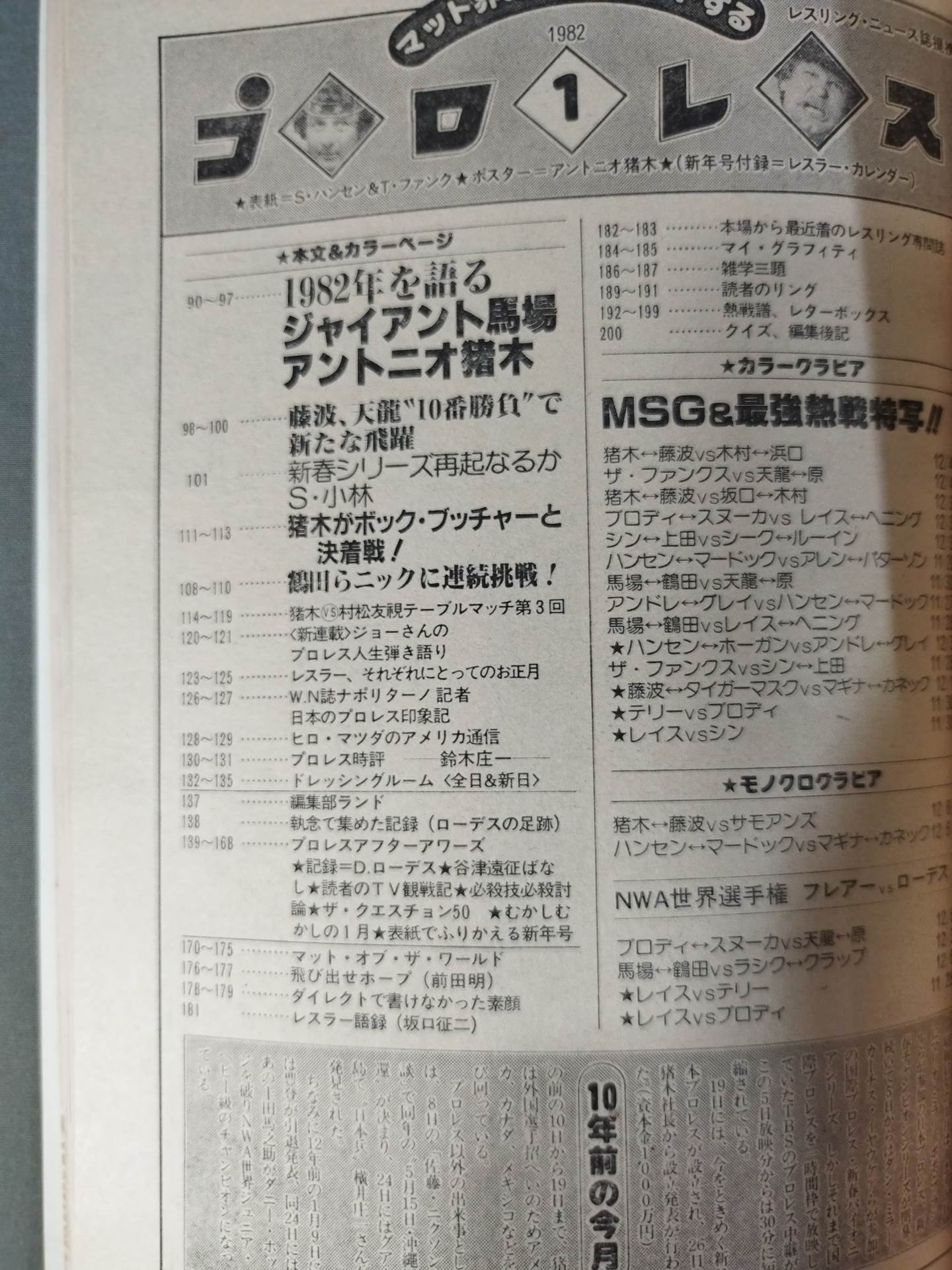 月刊プロレス 1982年1月号 – 闘道館