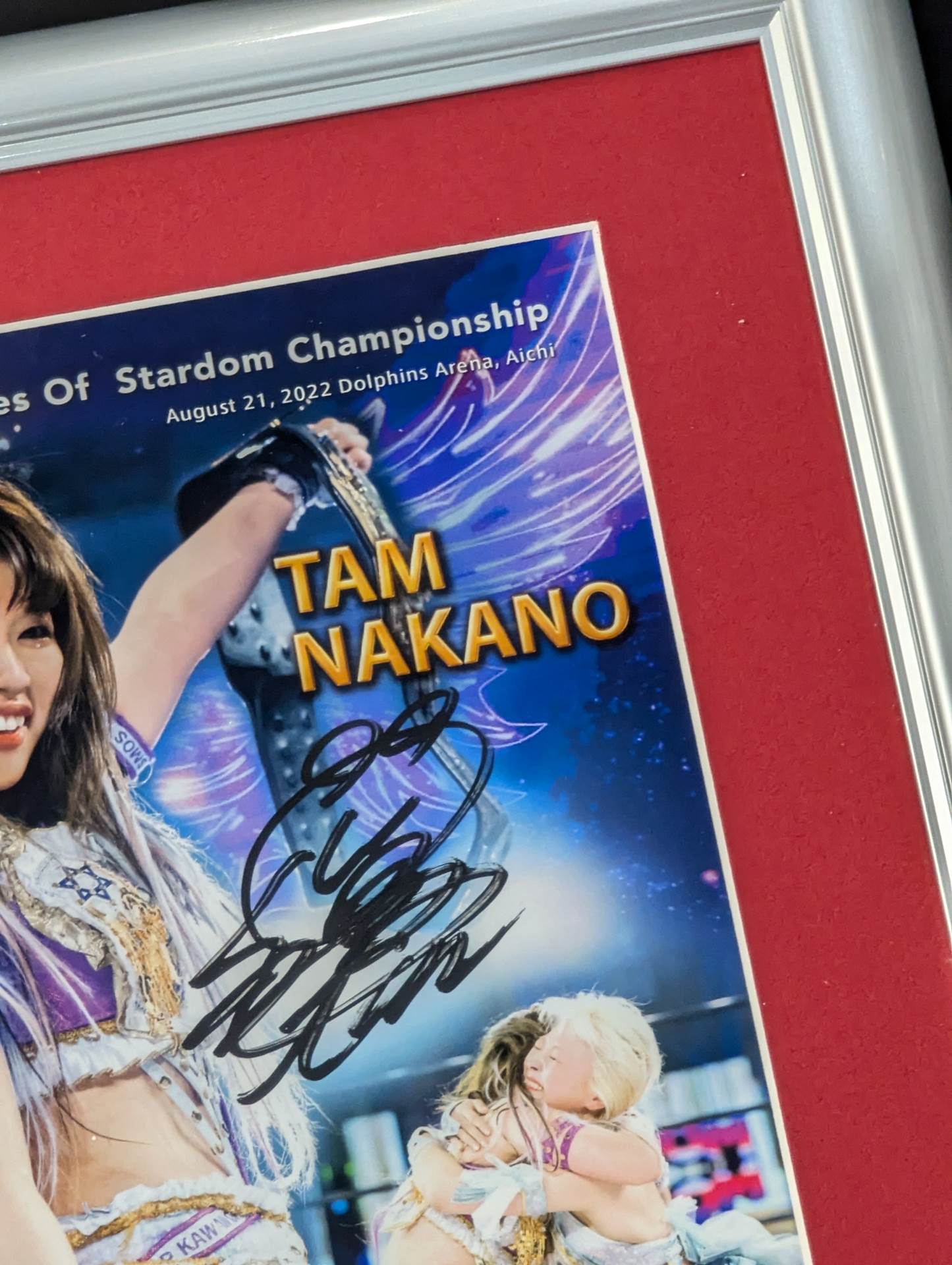 スターダム　中野たむ　なつぽい　 直筆サイン入り　記念フォトフレーム 中野たむ＆なつぽい 直筆Wサイン入り 記念フォトフレーム