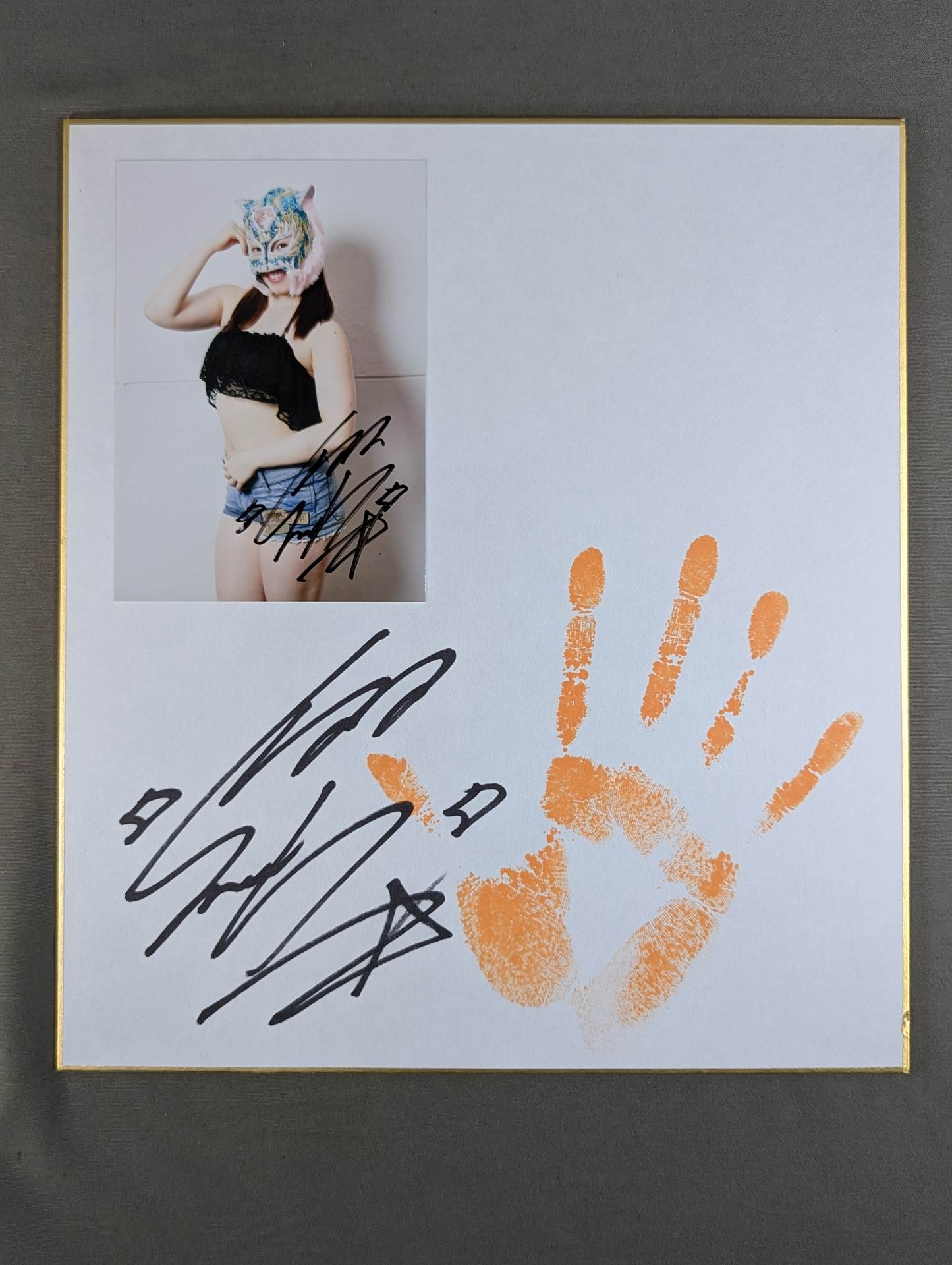 スターダム　ウナギサヤカ / 選手直筆サイン入り 手形色紙&限定ブロマイド ☆手形色紙＆限定ブロマイド付☆ ウナギ・サヤカ – 闘道館