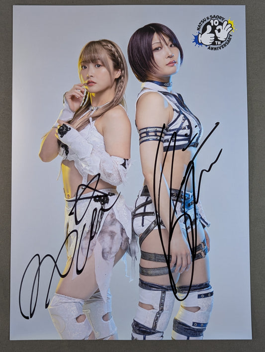 ★10周年記念★ 安納サオリ&なつぽい 直筆サイン入り ポートレート