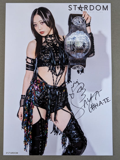 Saya Kamitani  hand signed autograph  Starda Pro-Photo (Q-8)