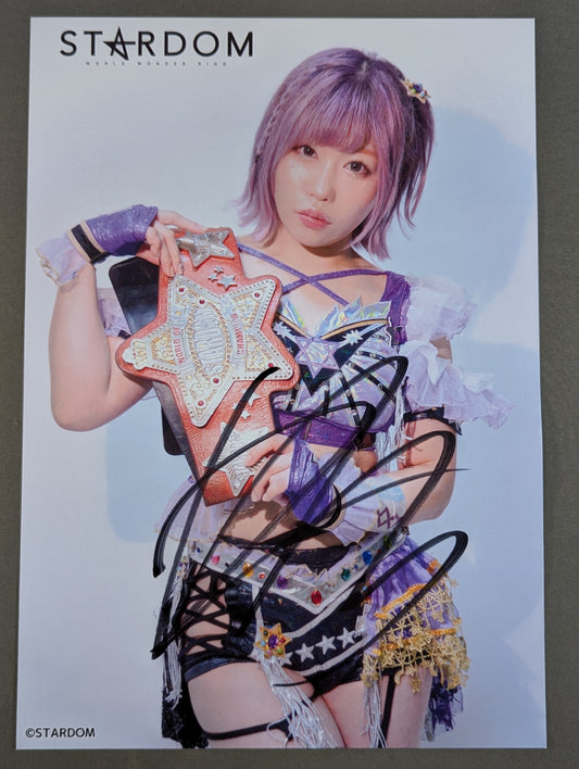 中野たむ 直筆サイン入り スターダムポートレート(W-6)