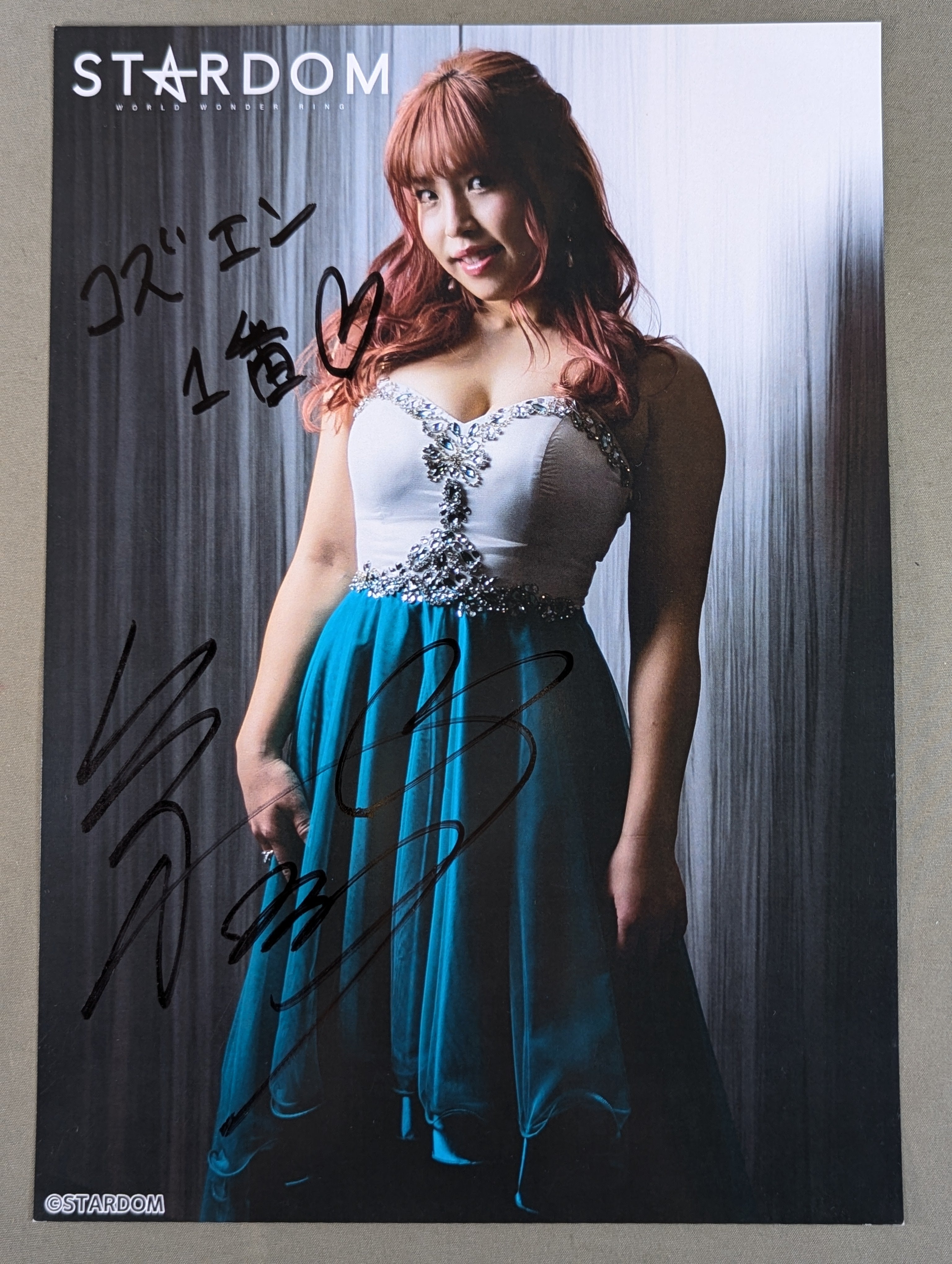 白川未奈 直筆サイン入り スターダムポートレート(G-1) – 闘道館