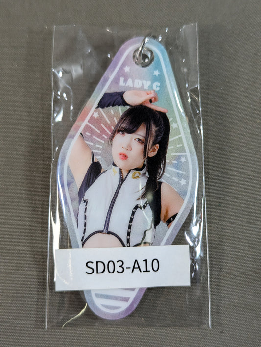 Lady C  STARDOM× Webpon Acrylic Motel Key Chain
