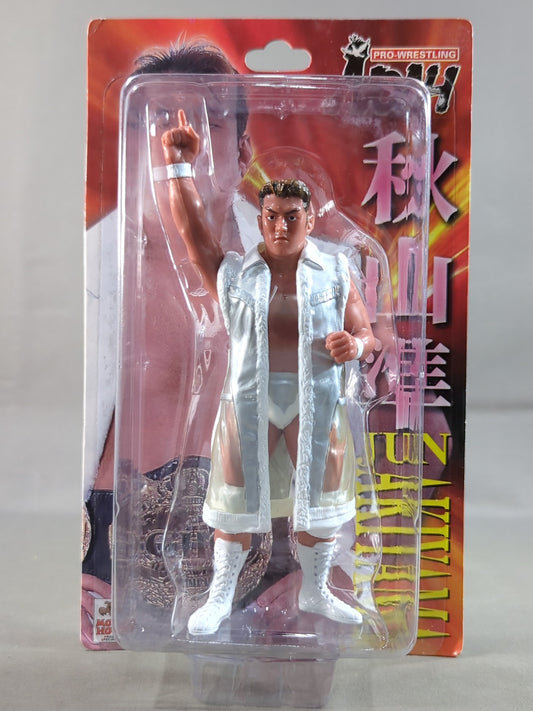 Jun Akiyama (white gown, index finger)