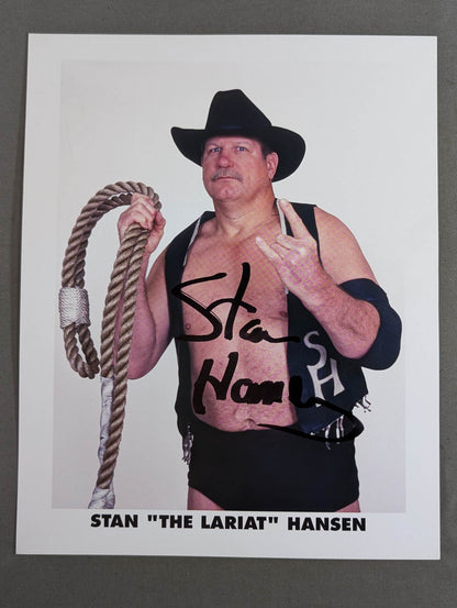 Stan Hansen hand signed autograph  Pro-Photo (C-8)