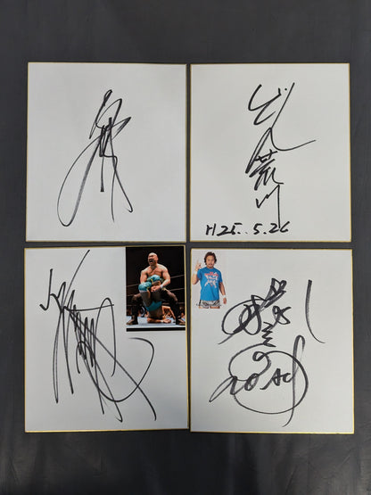 国内プロレスラー サイン色紙セット②