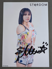 星来芽依 直筆サイン入り スターダムポートレート(A-3) – 闘道館