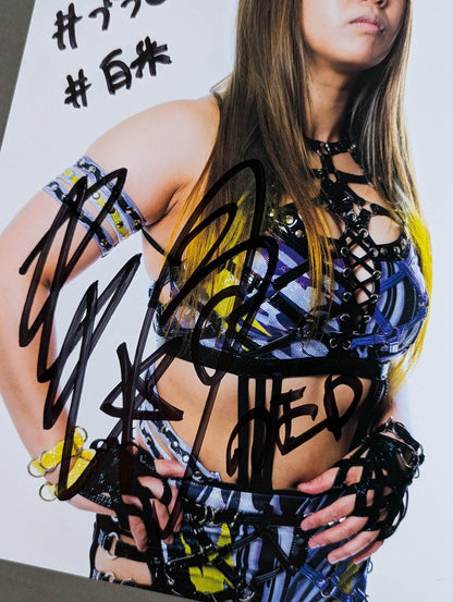 渡辺桃 直筆サイン入り スターダムポートレート(I-8)