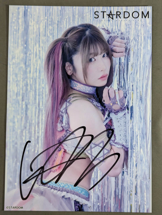 中野たむ 直筆サイン入り スターダムポートレート(W-9)