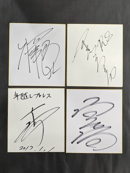 国内プロレスラー サイン色紙セット④