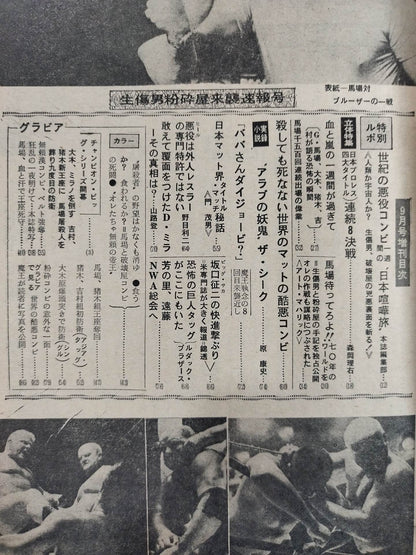 プロレス&ボクシング 1969年9月号増刊