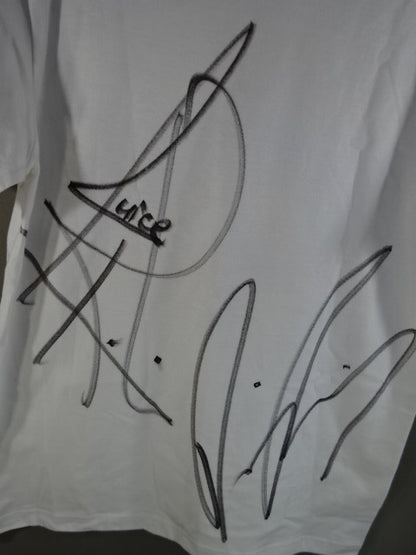 【直筆サイン入り】ジュース・ロビンソン PEACE MARK Tシャツ(ホワイト)