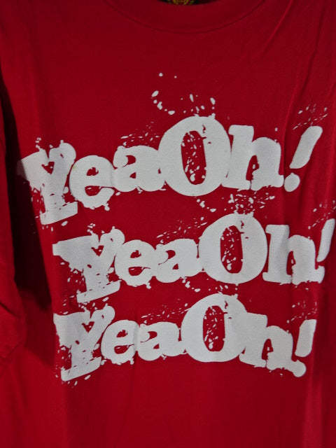 中邑真輔 YeaOh!×3 Tシャツ①(レッド)