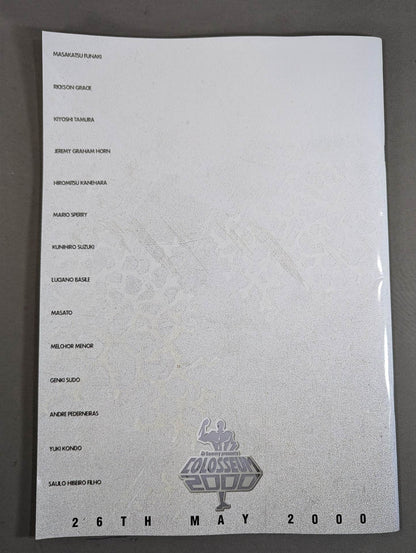 【Rickson Gracie  hand signed autograph COLOSSEUM 2000