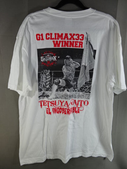 内藤哲也 G1 CLIMAX 33 優勝記念Tシャツ(ホワイト)